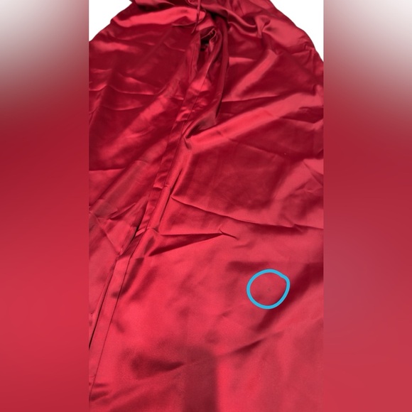 Mimosa Boutique Satin Track Pants Maroon Red‎ Crimson NWT Large - Picture 6 of 9